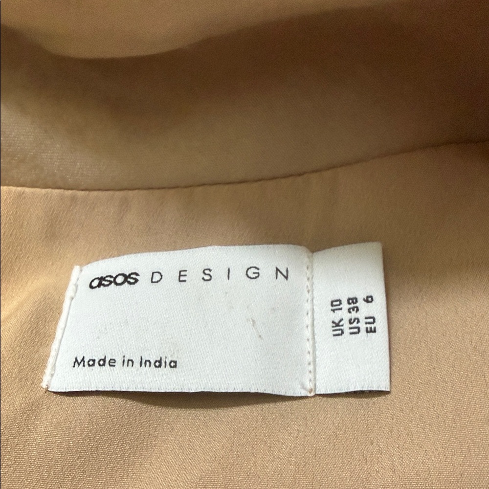 ASOS Design Maxi Dress in Soft Beige
